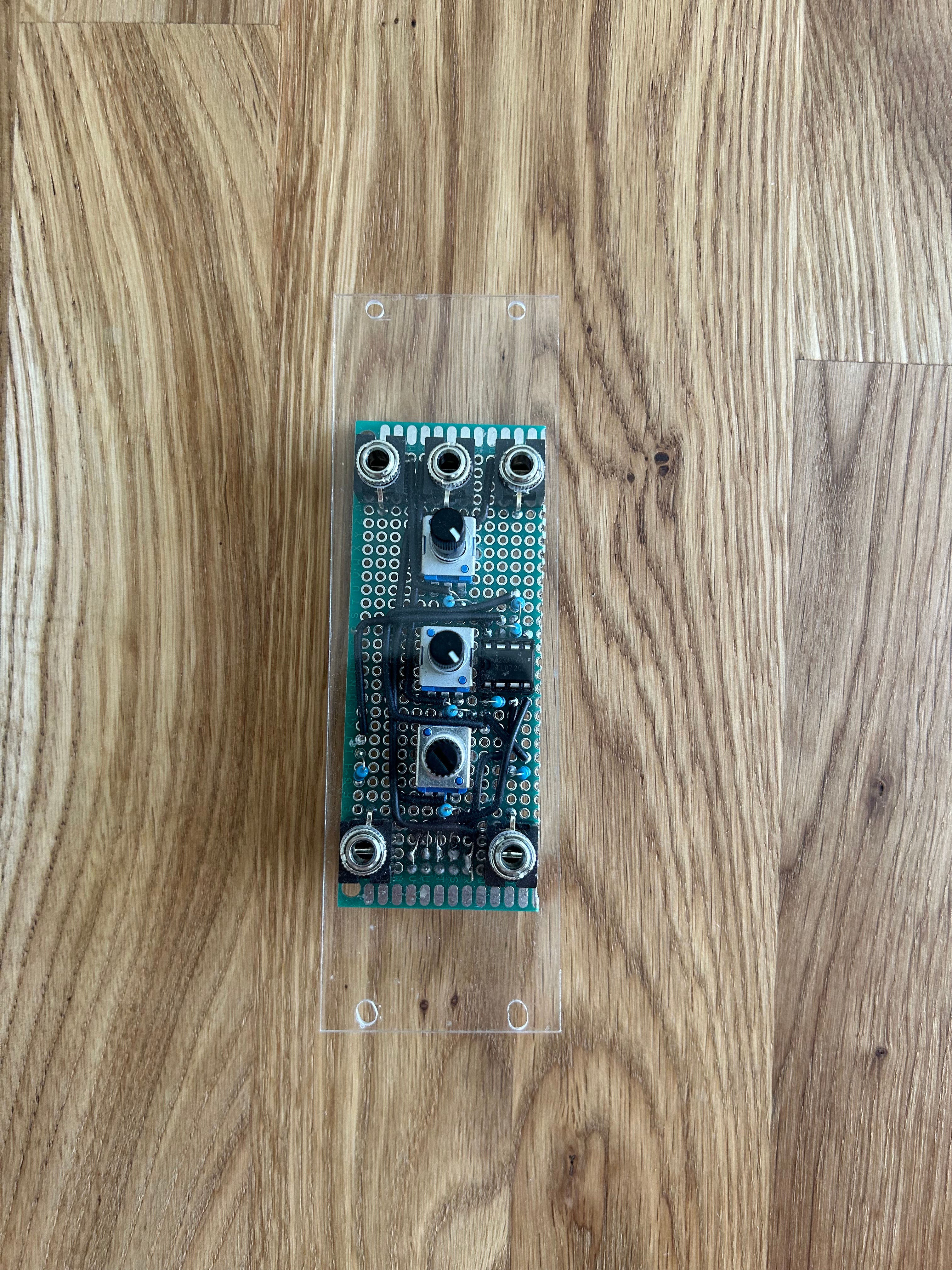 eurorack module transparent plastic panel